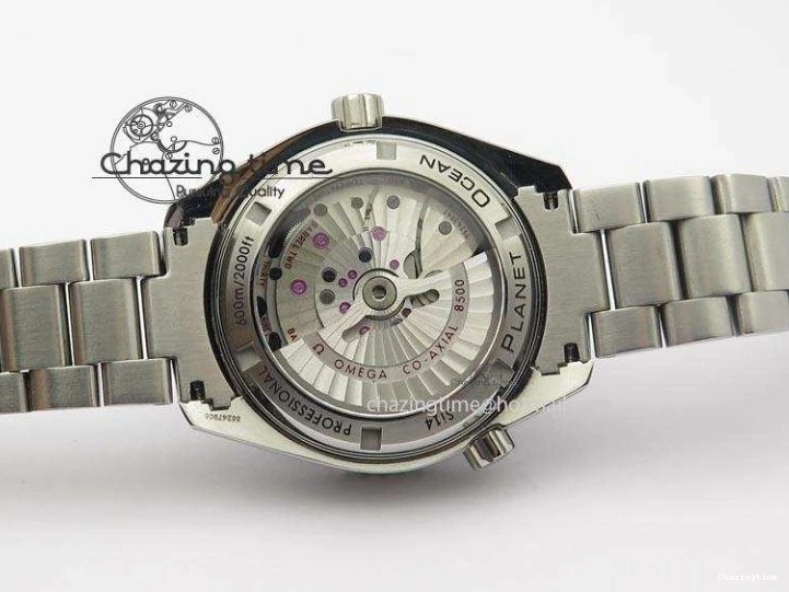 0507 Planet Ocean SS Bp Maker 45mm Black Bezel On SS Bracelet A OnTrend 8218